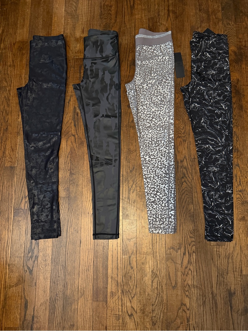 Mono B Women's Legging Set - Black & Gray Animal/Marble Prints